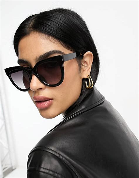 asos chunky flare cat eye sunglasses